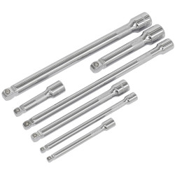 Sealey AK770 Wobble/rigid Extension Bar Set 7pc 1/4&quot;, 3/8&quot; and 1/2&quot;sq Drive
