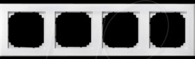 484419 M-SMART frame - 4-gang, polar white