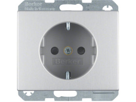 K.5 Gniazdo schuko aluminium 41357003 HAGER