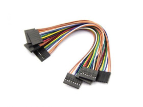 8 pin dual-female jumper cable- 150mm (5 PCs pack)