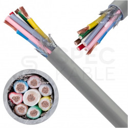 Kabel sterowniczy BiT LIYCY 8x1mm2 szary 300/300V ekranowany olejoodporny linka Bitner