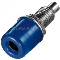 Gniazdo bananowe 4mm 23mm niebie.24.247.5 niklow.