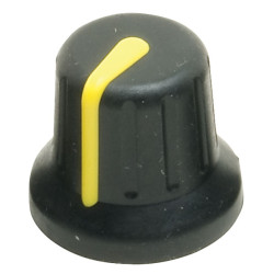 Re&#x27;an P670-S-04-S6 16mm Soft Touch Knob with Yellow Pointer