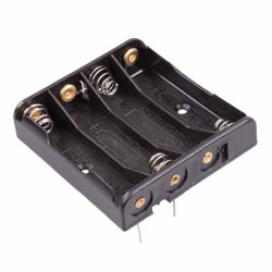 AAA x 4 Battery Holder PCB Mount