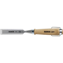 Bahco 425-26 Ripping Chisel Wooden Handle Nickel-Plated Ring 26x140mm
