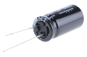 Kondensator 2200μF 25V dc Radialny, Otwór przelotowy Nichicon roztaw: 5mm 12.5 (Dia.) x 25mm