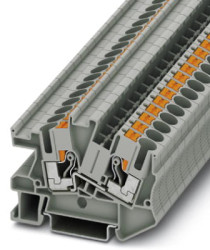 Installation terminal block, push-in connection, 0.5-10 mm², 41 A, 6 kV, gray, 3213972