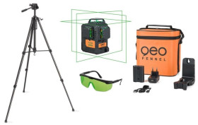 Zielony laser krzyżowy płaszczyznowy 3D 3x360 FLG 6X-GREEN zestaw L84-easy