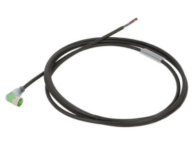 7000-08121-6300200 Kabel: do czujników/automatyki M8 3-PIN kątowe 2m wtyk 30VDC