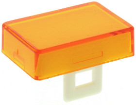 Rectangular orange lens for 16mm switch