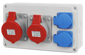 Rozdzielnica budowlana 2x16A/4P 2x230V RSBO.022/4