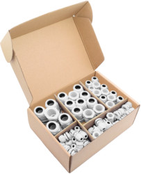 Cable gland kit, M12 to M32, IP68, white, 2102CA114