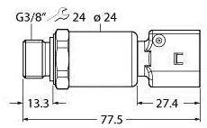 Przetworniki ciśnienia Turck 100003610, 1 szt.