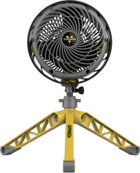 Vornado Heavy Duty EXO5 Wentylator stojący 37.2 W (Ø x W) 20 cm x 50 cm żółty, szary ruch wahadłowy