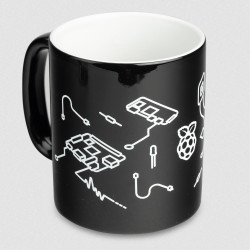 Raspberry Pi Black Design Mug