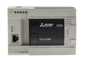 Sterownik programowalny PLC Mitsubishi FX3GE 14 10 Ethernet, RS422, USB DC Przekaźnik 32 000 kroków ModBus Seria FX3