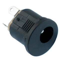 2.1mm x 5.5mm Push Fit Panel Mount DC Socket Connector