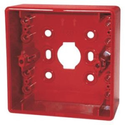 Housing bottom, (W x H x D) 87 x 87 x 33 mm, red, for manual call point, A5Q00013437
