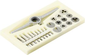 Komplet bitów gwintownika TOOLCRAFT TO-7106694 M1, M1.1, M1.2, M1.4, M1.6, M1.8, M2, M2,2, M2.5