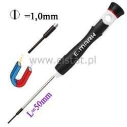 Wkrętak płaski precyzyjny 1x50mm, magnetyczny