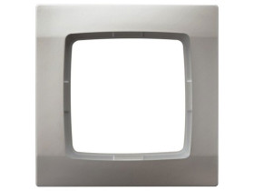 KARO Ramka 1 pojedyncza srebrny perłowy R-1S/43 OSPEL