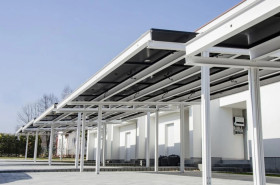 Carport ML Frame dwustanowiskowy o mocy 6,67 kWp