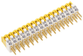 Zworki przełączające, Prosty, typ: Przełącznik zworkowy, 16-piny, 1-rząd, raster: 2.54mm,