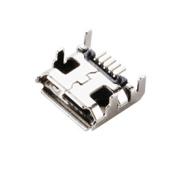 Gniazdo żeńskie Micro USB - 5PIN 4-nóżki DIP - gniazdo MICRO7.2 - 10 szt.