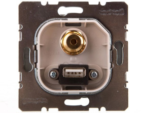 K.5 Gniazdo USB / 3,5 mm Audio stal szlachetna 3315397004