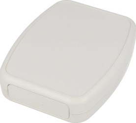 ABS handheld enclosure, (L x W x H) 120 x 95 x 27 mm, light gray (RAL 7035), IP54, 1599TABSGY