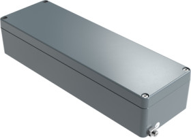 Aluminum EX enclosure, (L x W x H) 250 x 80 x 52 mm, gray (RAL 7001), IP66, 250825050