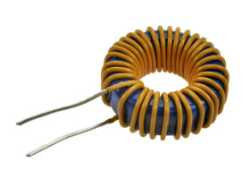Indukcyjność; dławik drutowy pierścieniowy; DTMSS-23/0,1/5,0-V; 100uH; 5A; fi 25,5x10x10,5mm; przewlekany (THT); pionowy; 9mm; 0