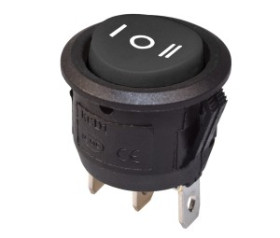 Przełącznik SMRS103B czarny okrągły