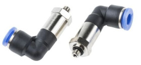 Złącze kątowe gwint M5 męskie, Wciskane 6 mm RS PRO