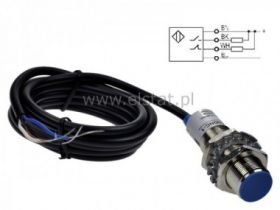 Czujnik zbliżeniowy; ( NPN, NO/NC, 4P) kabl.2m