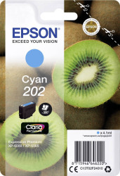 Epson atrament T02F2, 202 tusz oryginalny Cyjan C 13 T 02F24010