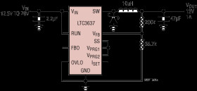 76V, 1A Step-Down Regulator