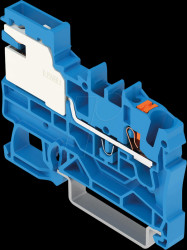 2202-7114 1-conductor N-disconnect terminal block, 2.5 mm², blue