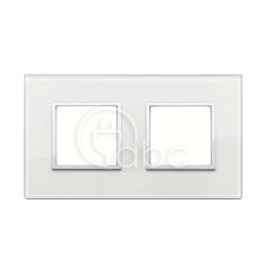 Ramka ozdobna Eikon Evo, 2+2M, White Diamond, 21643.70