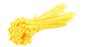 Opaski Zaciskowe Kablowe Trytki Uv Żółte 2,5X100