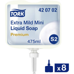Tork 420702 Extra Mild Liquid Soap 475ml 8 Pieces Fragrance-Free Sensitive