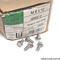 M6X12/D933-A2 M6X12/DIN933 SCREW S+P