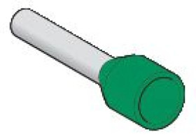 Końcówka tulejkowa izolowana 6mm2 zielona DZ5CE062 /100szt./