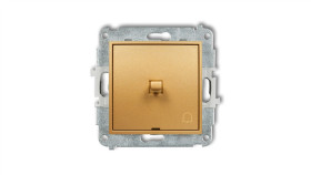 Mini Przycisk /Dzwonek/ W Stylu Amerykańskim Złoty 29Mwpus-4