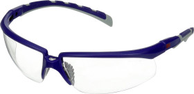 3M S2001AF-BLU Okulary ochronne z zabezpieczeniem przeciw zaparowaniu, z ochroną przeciw zarysowaniom, regulacja kąta ni