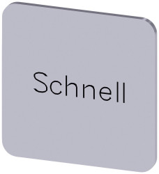 Tabliczka opisowa Siemens 3SU1900-0AF81-0AM0 (S x W) 22 mm x 22 mm szybko 10 szt.