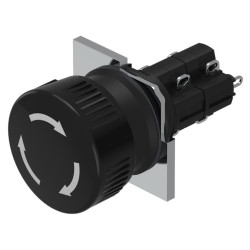 Element wykonawczy przycisku, Siłownik, do uzytku z: Urządzenia przełączające, Czarny, 24.5, Utrzymane