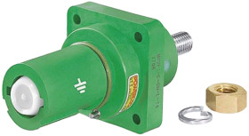 Złącze przemysłowe - zasilające 400A Gniazdo 1.0 kV ITT Cannon Zielony Montaż na panelu