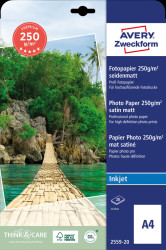 2559-20 A4, inkjet, photo paper, 250 g/m², 20 sheets, satin finish