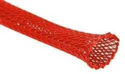 4mm / 8mm Polyester Cable Braid, Red